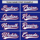 Custom Royal Red and White Raglan Sleeves Authentic Baseball Jersey