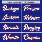 Custom Royal Red and White Raglan Sleeves Authentic Baseball Jersey