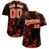 Custom Black Fumes Graffiti Pattern Authentic Baseball Jersey