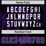 Custom Black Fumes Graffiti Pattern Authentic Baseball Jersey