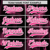 Custom Black Fumes Graffiti Pattern Authentic Baseball Jersey