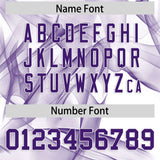 Custom White Fumes Graffiti Pattern Authentic Baseball Jersey