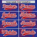 Custom Royal Fumes Graffiti Pattern Authentic Baseball Jersey