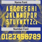 Custom Royal Fumes Graffiti Pattern Authentic Baseball Jersey