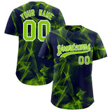 Custom Navy Fumes Graffiti Pattern Authentic Baseball Jersey