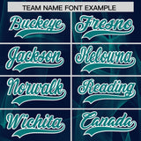Custom Navy Fumes Graffiti Pattern Authentic Baseball Jersey