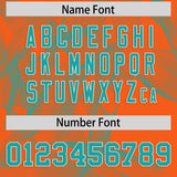 Custom Orange Fumes Graffiti Pattern Authentic Baseball Jersey