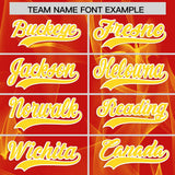 Custom Red Fumes Graffiti Pattern Authentic Baseball Jersey