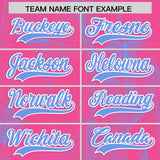 Custom Pink Fumes Graffiti Pattern Authentic Baseball Jersey