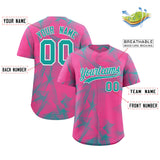 Custom Pink Fumes Graffiti Pattern Authentic Baseball Jersey