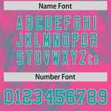 Custom Pink Fumes Graffiti Pattern Authentic Baseball Jersey