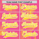 Custom Pink Fumes Graffiti Pattern Authentic Baseball Jersey