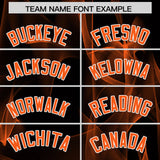 Custom Black Fumes Graffiti Pattern Authentic Baseball Jersey