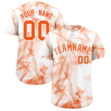 Custom White Fumes Graffiti Pattern Authentic Baseball Jersey