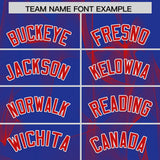 Custom Royal Fumes Graffiti Pattern Authentic Baseball Jersey