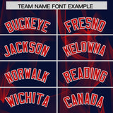 Custom Navy Fumes Graffiti Pattern Authentic Baseball Jersey