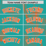 Custom Aqua Fumes Graffiti Pattern Authentic Baseball Jersey