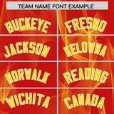 Custom Red Fumes Graffiti Pattern Authentic Baseball Jersey