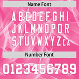 Custom Pink Fumes Graffiti Pattern Authentic Baseball Jersey