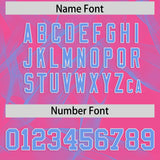 Custom Pink Fumes Graffiti Pattern Authentic Baseball Jersey