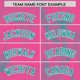 Custom Pink Fumes Graffiti Pattern Authentic Baseball Jersey