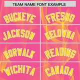 Custom Pink Fumes Graffiti Pattern Authentic Baseball Jersey