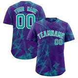 Custom Purple Fumes Graffiti Pattern Authentic Baseball Jersey