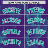 Custom Purple Fumes Graffiti Pattern Authentic Baseball Jersey