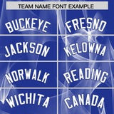 Custom Royal Fumes Graffiti Pattern Authentic Baseball Jersey