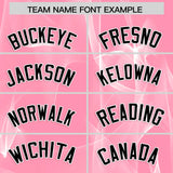 Custom Light Pink Fumes Graffiti Pattern Authentic Baseball Jersey