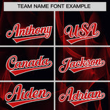 Custom Black Fumes Graffiti Pattern Authentic Baseball Jersey