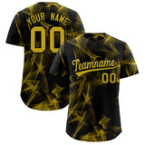 Custom Black Fumes Graffiti Pattern Authentic Baseball Jersey