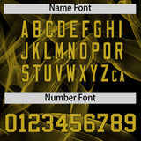 Custom Black Fumes Graffiti Pattern Authentic Baseball Jersey