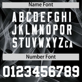 Custom Black Fumes Graffiti Pattern Authentic Baseball Jersey