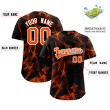 Custom Black Fumes Graffiti Pattern Authentic Baseball Jersey