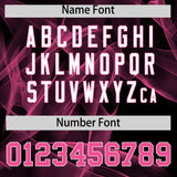 Custom Black Fumes Graffiti Pattern Authentic Baseball Jersey