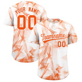 Custom White Fumes Graffiti Pattern Authentic Baseball Jersey