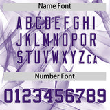 Custom White Fumes Graffiti Pattern Authentic Baseball Jersey