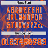 Custom Royal Fumes Graffiti Pattern Authentic Baseball Jersey