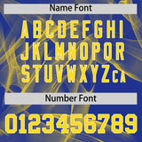 Custom Royal Fumes Graffiti Pattern Authentic Baseball Jersey