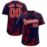 Custom Navy Fumes Graffiti Pattern Authentic Baseball Jersey