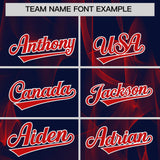 Custom Navy Fumes Graffiti Pattern Authentic Baseball Jersey