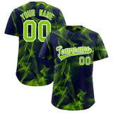 Custom Navy Fumes Graffiti Pattern Authentic Baseball Jersey