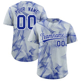Custom Silver Fumes Graffiti Pattern Authentic Baseball Jersey
