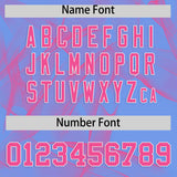 Custom Light Blue Fumes Graffiti Pattern Authentic Baseball Jersey