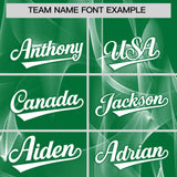 Custom Kelly Green Fumes Graffiti Pattern Authentic Baseball Jersey