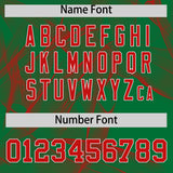 Custom Kelly Green Fumes Graffiti Pattern Authentic Baseball Jersey