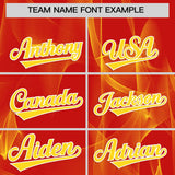 Custom Red Fumes Graffiti Pattern Authentic Baseball Jersey