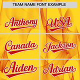 Custom Gold Fumes Graffiti Pattern Authentic Baseball Jersey