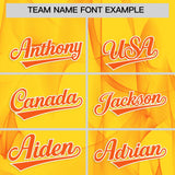 Custom Gold Fumes Graffiti Pattern Authentic Baseball Jersey